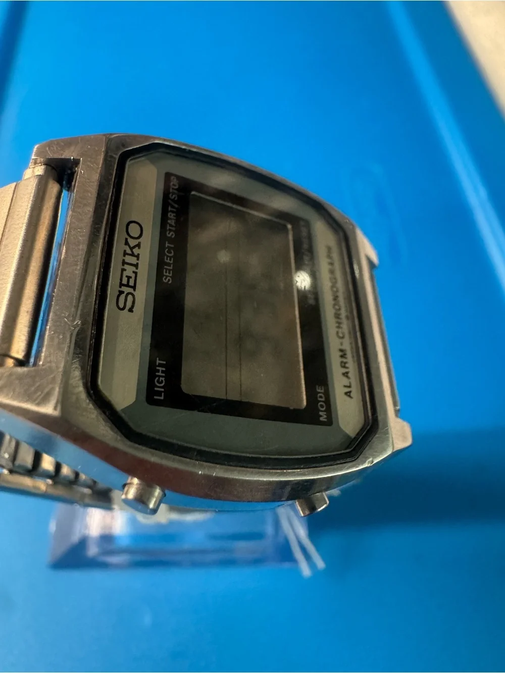 Seiko Digital Alarm Chronograph Watch - Silver